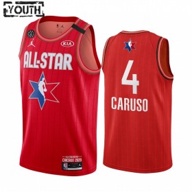 Camiseta Niños Los Angeles Lakers Alex Caruso 4 2020 All-Star Jordan Brand Rojo Swingman